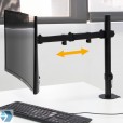 Single-arm monitor stand for work and desktop applications