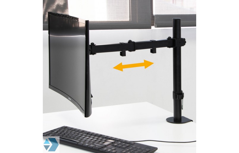 Single-arm monitor stand for work and desktop applications