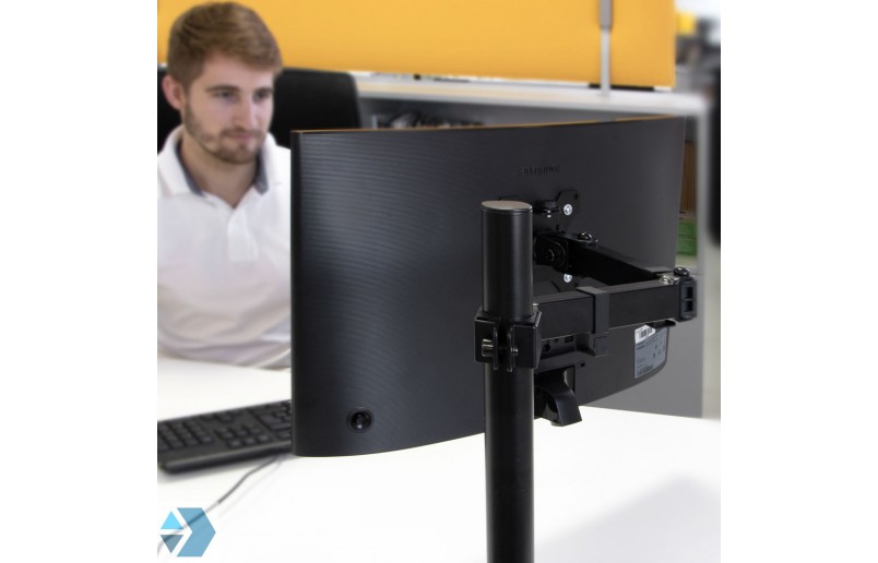 Single-arm monitor stand for work and desktop applications