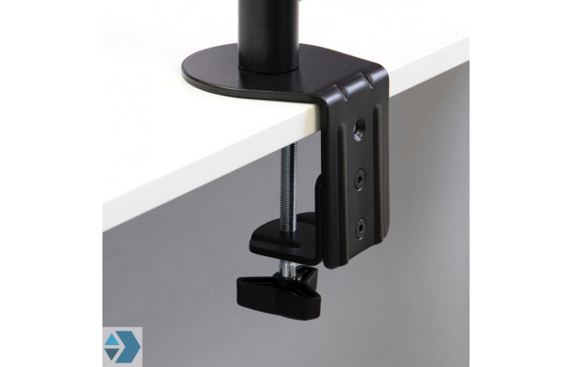 Monitor arm (standaard) met twee armen voor werk- en bureaubladen Monitor arm (standaard) met twee armen voor werk- en bureaubladen
