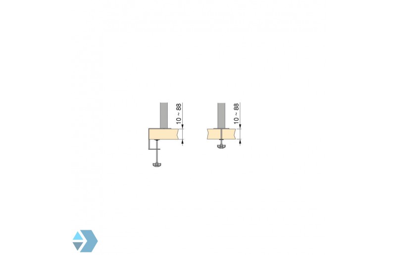 Monitor arm (standaard) met twee armen voor werk- en bureaubladen Monitor arm (standaard) met twee armen voor werk- en bureaubladen