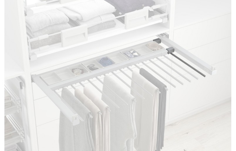 Extra beugel voor luxe broekenhouder PH522- antraciet/zilver