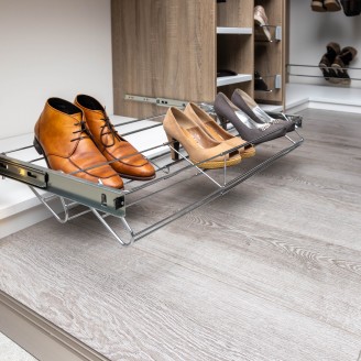 Pull-out and width adjustable shoe rack 60-95 cm