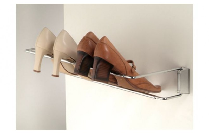 Porte-chaussures (support) chromé réglable en largeur Porte-chaussures (support) chromé réglable en largeur