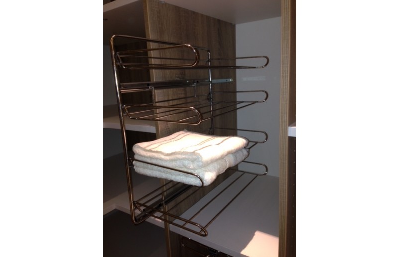 Support de rangement coulissant avec 4 étagères