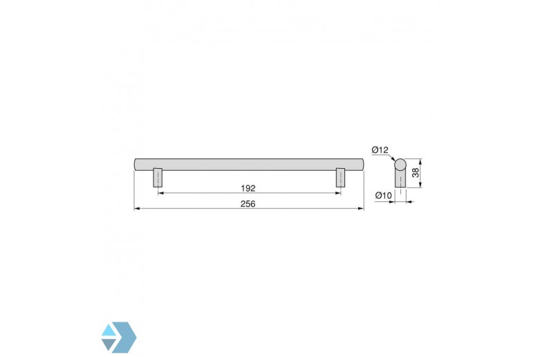 Manche de tige noir en différentes tailles