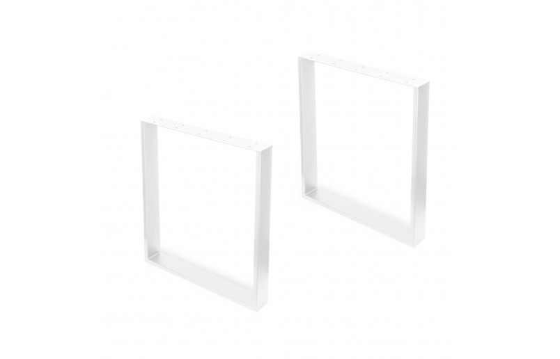 Table legs white 720 mm high, width 600 mm, set of 2 pieces