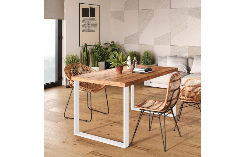 Table legs white 720 mm high, width 600 mm, set of 2 pieces