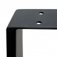 Pieds de table noirs, hauteur 720 mm, largeur 600 mm, 2 pièces